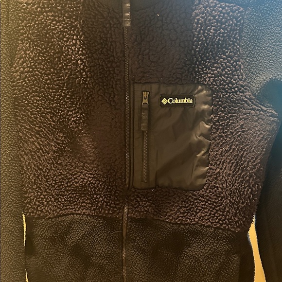 Columbia Midnight Black Fleece Jacket - Picture 2 of 2